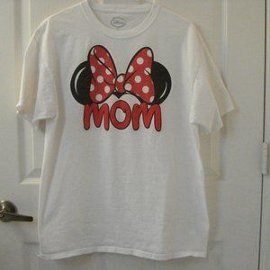 Disney Minnie Mouse MOM Tshirt top Large White